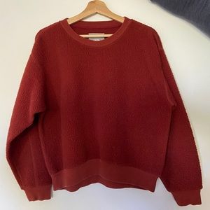 Everlane ReNew Fleece Oversized Sweatshirt Brick